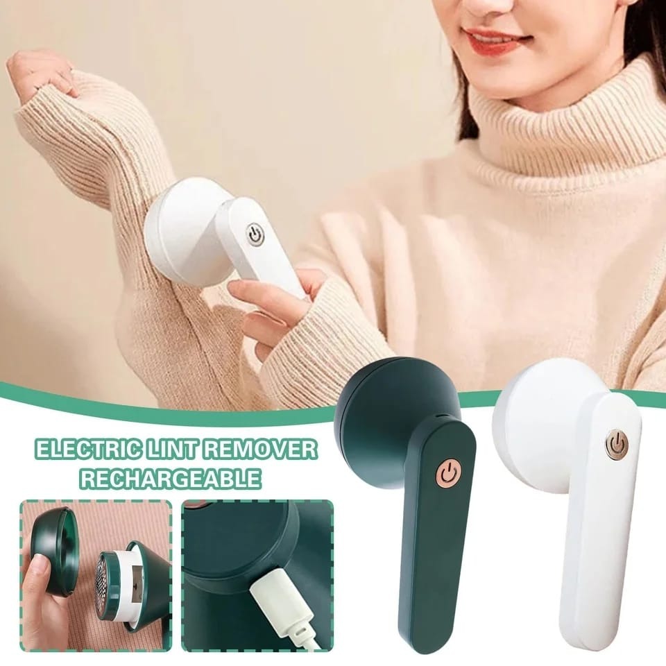 Electric Lint Remover for Clothing | Anti-Pilling Razor & Hair Ball Trimmer – Rechargeable Plush Sweater & Coat Fabric Shaver